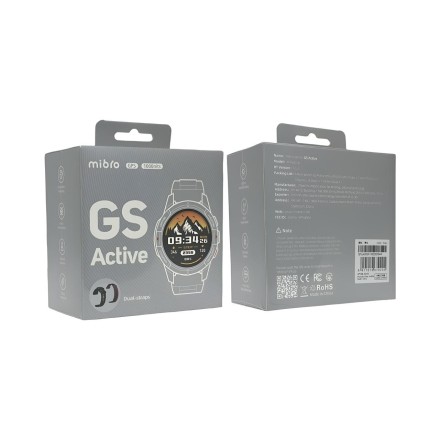  Умные часы Mibro GS Active (XPAW016) c русским языком + 2 ремешка серый