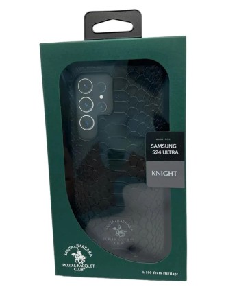 Накладка для Samsung Galaxy S24 Ultra Santa Barbara под кожу чёрная