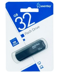 3.1 USB флеш накопитель Smartbuy 32GB Clue black (SB32GBCLU-K3)