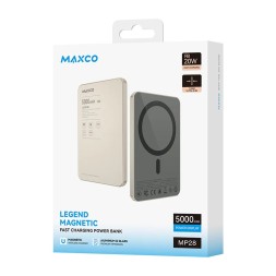 Powerbank магнитный с MagSafe Maxco MP28 5000mAh 20W золотой