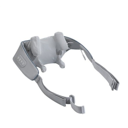  Массажер для шеи/плеч/спины/тела беспроводной универсальный с инфракрасным подогревом темно-серый