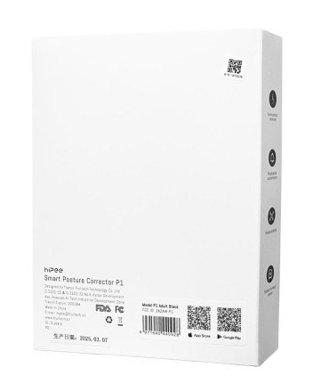  Умный корректор осанки Hipee Smart P1 Adult черный