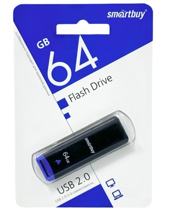  USB флеш накопитель Smartbuy 64GB Easy SB064GBEK черный