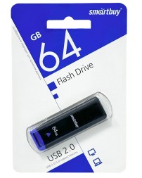 USB флеш накопитель Smartbuy 64GB Easy SB064GBEK черный