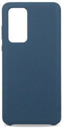Накладка для Huawei P40 Silicone cover темно-синяя
