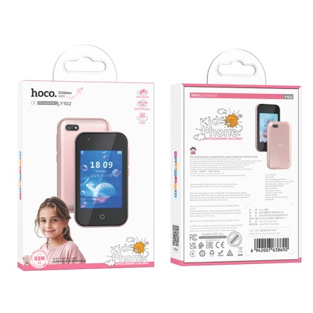  Детский смартфон Hoco Y102 2.8&#039;/800mAh/0.3MP розовый