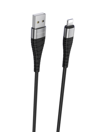  Usb Кабель-зарядка Lightning Borofone BX32 Munificent 2.4A 25см черный