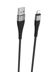 Usb Кабель-зарядка Lightning Borofone BX32 Munificent 2.4A 25см черный