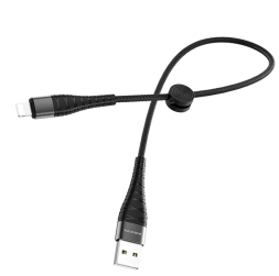 Usb Кабель-зарядка Lightning Borofone BX32 Munificent 2.4A 25см черный