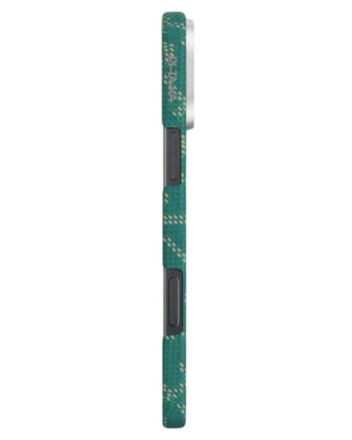  Накладка для i-Phone 16 Pro Max 6.9&quot; Pitaka Tactile Woven case PTK-Green/Gold