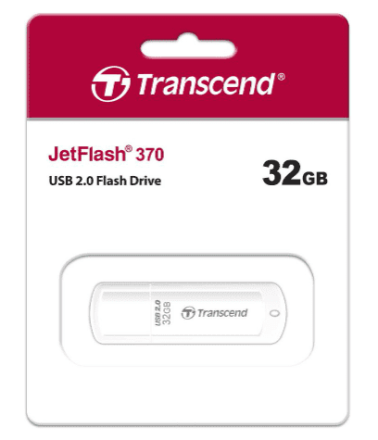  USB флеш накопитель Transcend 32GB JetFlash 370 белый