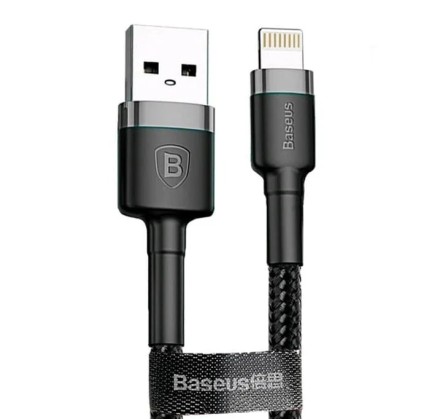  Usb Кабель-зарядка Lightтing Baseus Cafule 2м (CALKLF-CG1) 1.5A черный