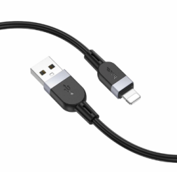 Usb Кабель-зарядка Lightning Hoco X109 2.4A 2м силиконовый черный