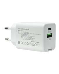 Сетевое зарядное устройство EOFE E406 1C/1USB 45W белое
