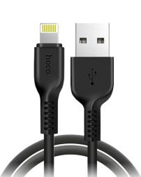 Usb Кабель-зарядка Lightning Hoco X20 Flash 2.0A 2м силиконовый черный