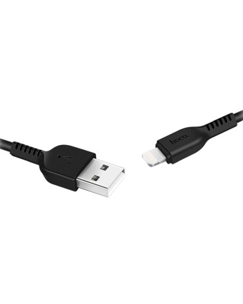  Usb Кабель-зарядка Lightning Hoco X20 Flash 2.0A 2м силиконовый черный