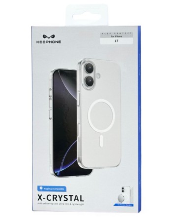  Накладка для i-Phone 17 Keephone X-Crystal MagSnap прозрачный