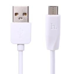 Usb Кабель-зарядка Micro Hoco X1 Rapid 2.4A 1м силиконовый белый