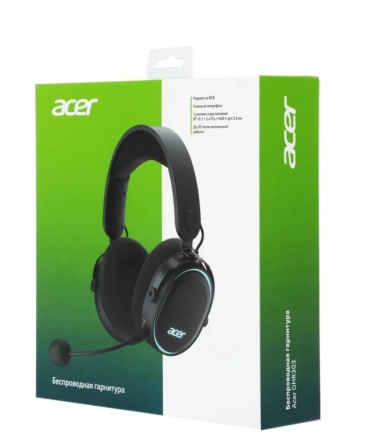  Стереонаушники полноразмерные Acer OHR303 с микрофоном черные (SBH-8010)