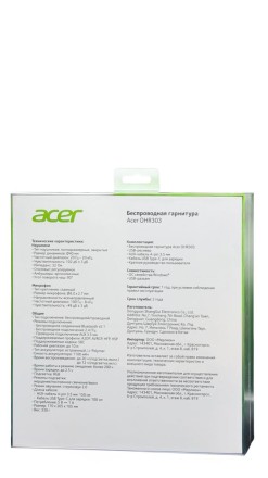  Стереонаушники полноразмерные Acer OHR303 с микрофоном черные (SBH-8010)