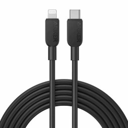 Usb Кабель-зарядка Type-C на Lightning  Anker 310 (A81A1611) 0.9м черный