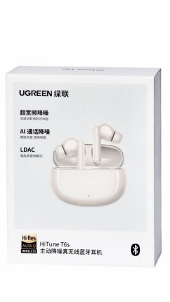  Беспроводные наушники TWS Ugreen HiTune T6s (WS205) белые
