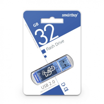  USB флеш накопитель Smartbuy 32GB Glossy Blue (SB32GBGS-B)