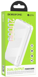 Powerbank Borofone BJ27A 20000mAh 2USB белый