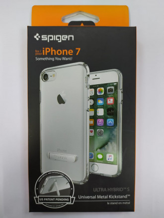 Чехол Spigen для i-Phone 7 Ultra Hybrid S, кристально-прозрачный (042CS20753)