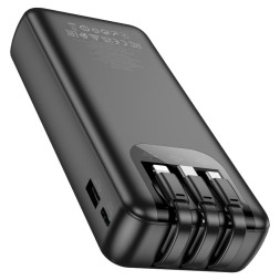 Powerbank Hoco J114A 20000mAh 1USB/1USB-C с проводом Type-C/Lightning/Micro черный