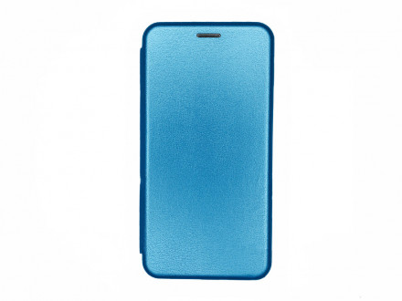 Чехол-книжка Xiaomi redmi Note 8 Fashion Case кожаная боковая голубая