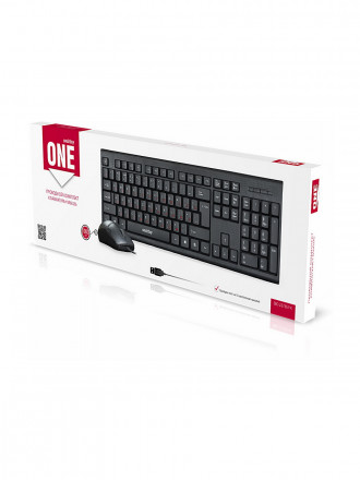 Проводной комплект клавиатура+мышь Smartbuy ONE 227367, (SBC-227367-K) черный 