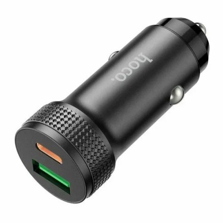  Автомобильное заряд. устр. Hoco Z49B 1USB/1C 38W черное