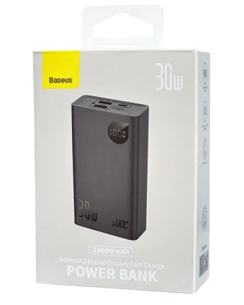  Powerbank Baseus Adaman2 20000mAh 2USB/1USB-C 30W (PPAD050101) черный
