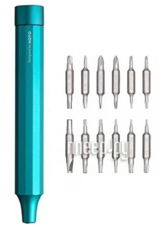  Отвертка электрическая Hoto Precision Screwdriver Kit 24 in 1 (QWLSD004) зеленая
