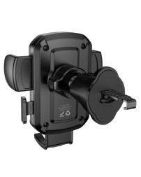 Держатель в автомобиль в воздуховод Hoco H64 с зажимом черный