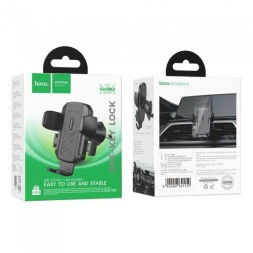 Держатель в автомобиль в воздуховод Hoco H64 с зажимом черный