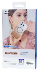 Накладка для i-Phone 16 Pro Keephone Lillian MagSnap золотой