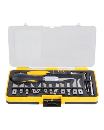  Набор ножей для резьбы по дереву Deli Utility Knife DL-DP1 (16 лезвий) черный