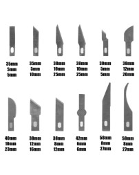 Набор ножей для резьбы по дереву Deli Utility Knife DL-DP1 (16 лезвий) черный