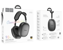Стереонаушники Bluetooth полноразмерные Hoco W55 серые
