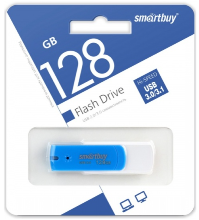  3.0 USB флеш накопитель SmartBuy 128GB Diamond Blue (SB128GBDB-3)
