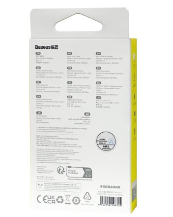  Usb Кабель-зарядка Lightning Baseus Cafule 3м (CALKLF-RG1) черный