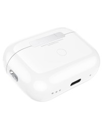 Беспроводные наушники Hoco EW72 Lite в кейсе с сенсорным экраном белые