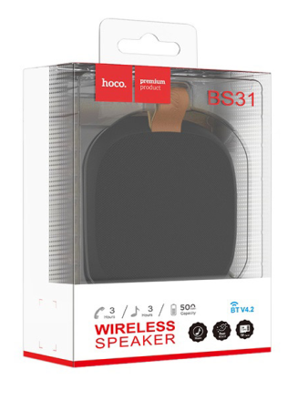  Bluetooth колонка Hoco BS31 BT4.2/500mAh/3ч/5Вт/TF/AUX черная