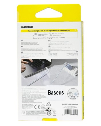  Кабель-зарядка Type-C на Type-C Baseus Dynamic 4 Series 100W 1м (P10381400311-00) голубой