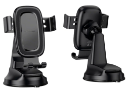 Держатель в автомобиль на торпеду Borofone BH130 с зажимом черный