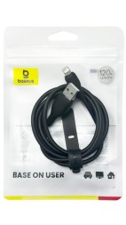 Usb Кабель-зарядка Lightning Baseus Pudding Series 2.4A 1.2м P10355700111-00 черный