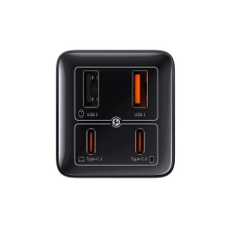 Сетевое зар. устр. Baseus GaN6Pro Fast Charger 2USB/2C 100W кабель T-C на T-C P10162705112-00 черное