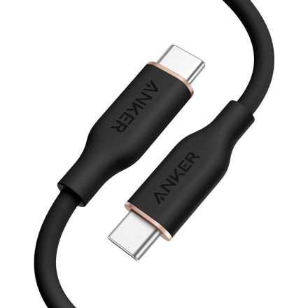  Usb Кабель-зарядка Type-C на Type-C Anker PowerLine III Flow (A8553З12) 1.8м черный